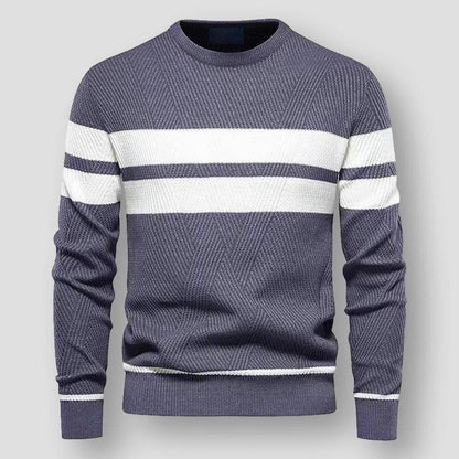 Cozy Striped Sweater Modern Comfortable