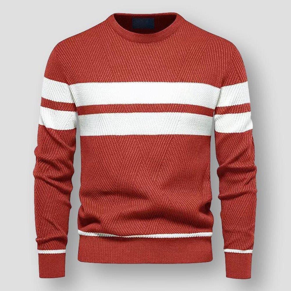 Cozy Striped Sweater Modern Comfortable
