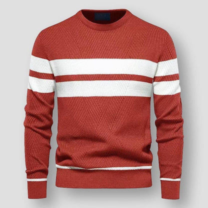 Cozy Striped Sweater Modern Comfortable