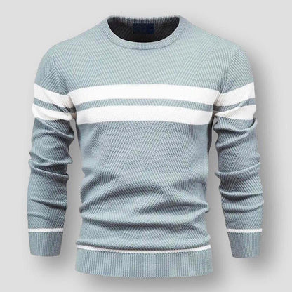 Cozy Striped Sweater Modern Comfortable