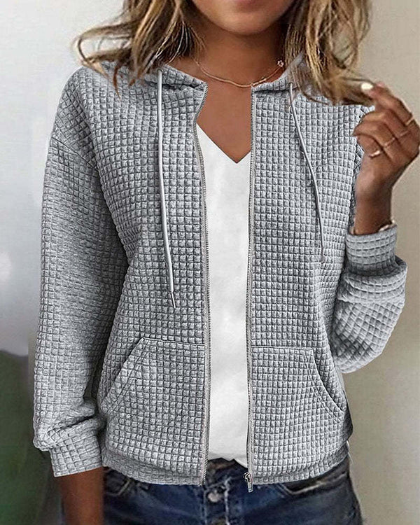 Lässige Unijacke mit Tasche Casual Design - IdealeKleiden