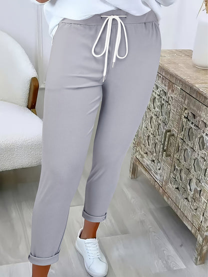 Comfortable Women's Trousers with Elastic Waistband