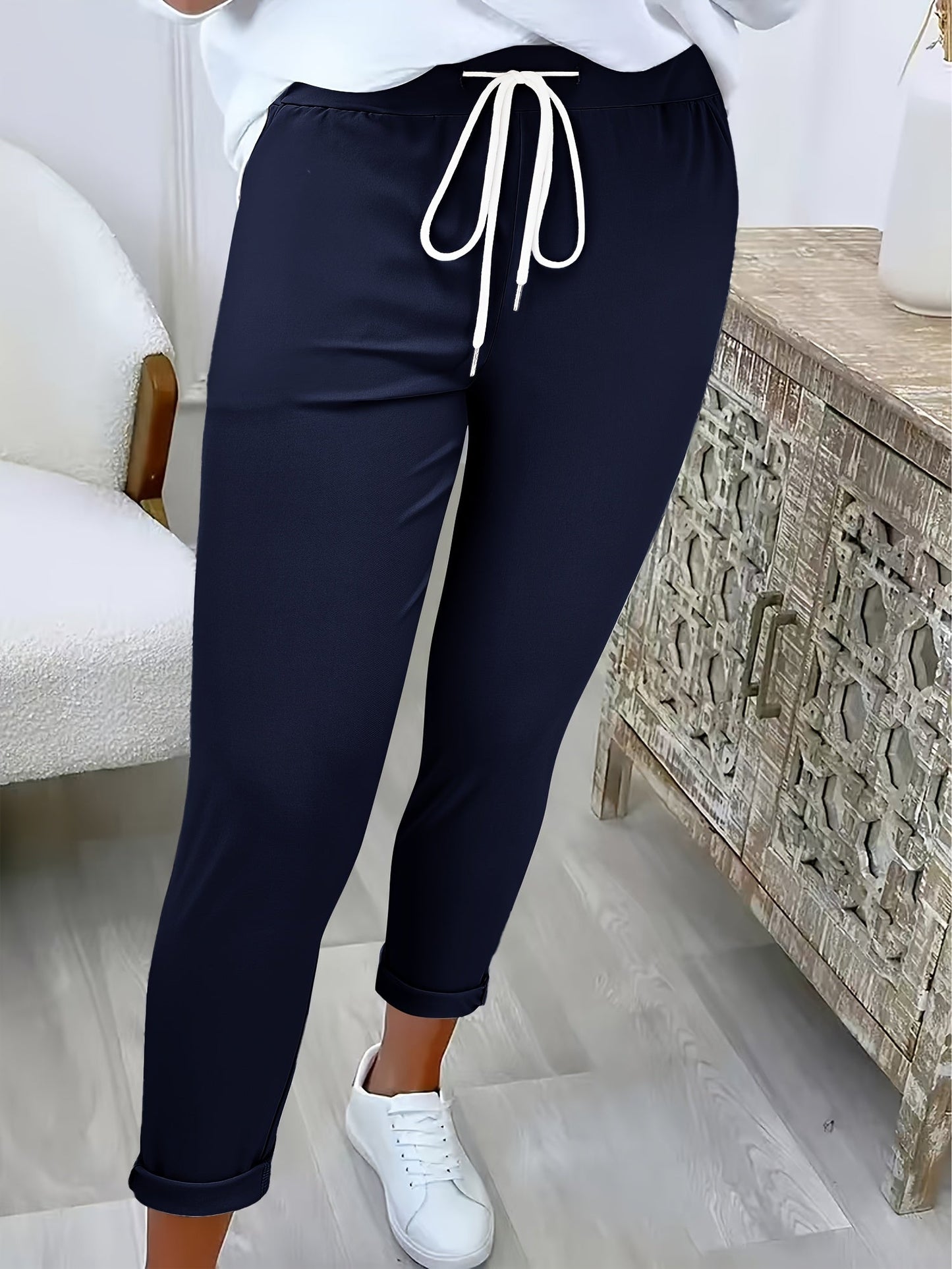 Comfortable Women's Trousers with Elastic Waistband