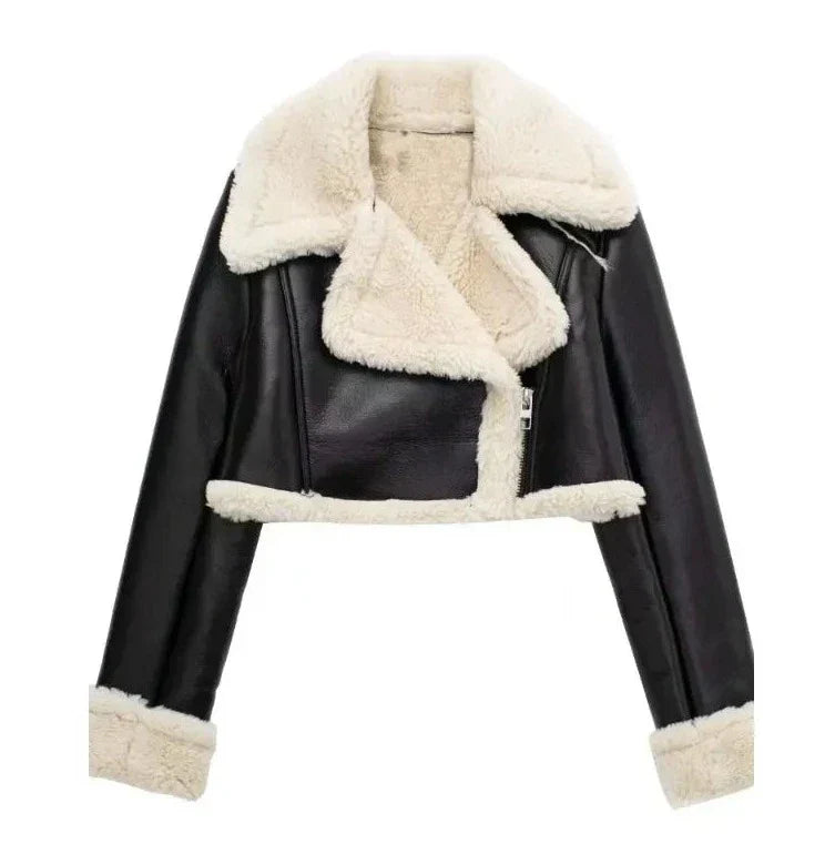 Warm Short Jacket, Fleece Lined, Durable