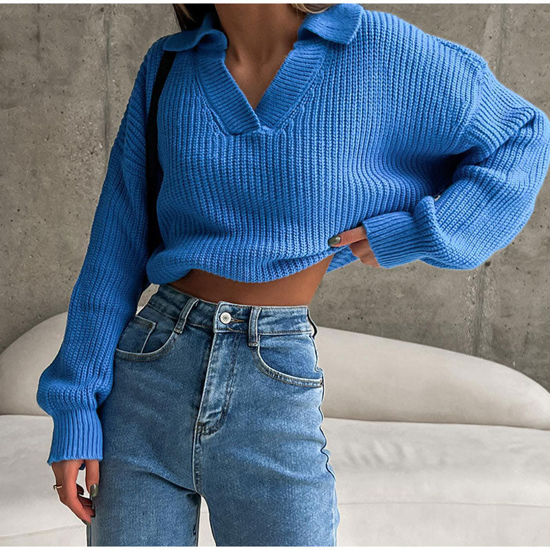 Damenschal Strickpullover Elegante Frauenmode - IdealeKleiden