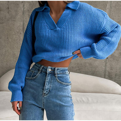 Damenschal Strickpullover Elegante Frauenmode - IdealeKleiden