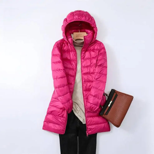 Lightweight Puffer Jacket for Women Warm Quilted Winter Coat