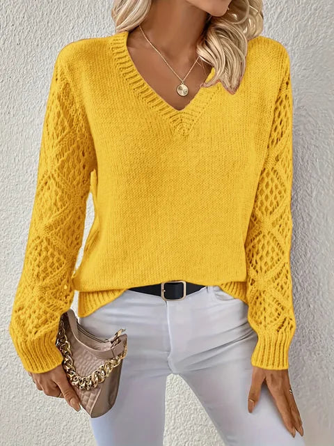 Elegant Knitwear | Women's V-Neck Sweaters