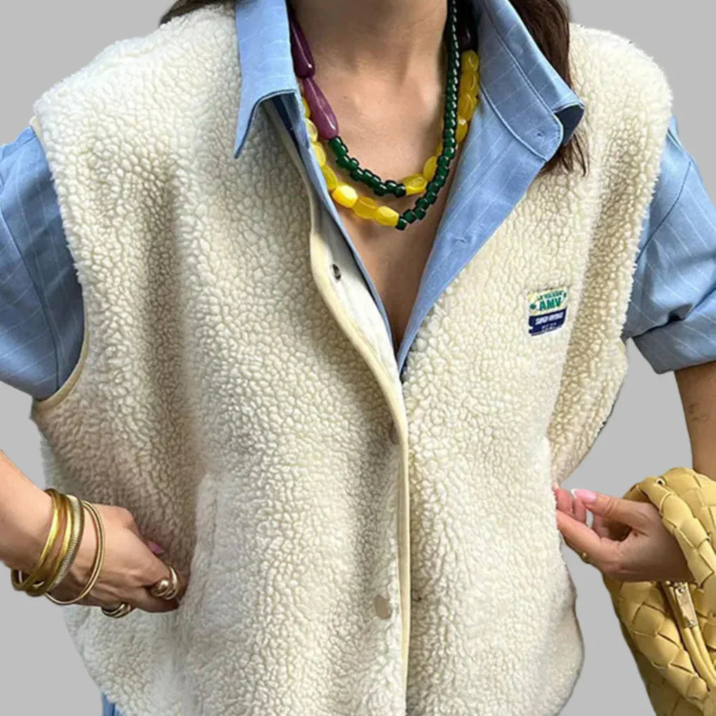 Women's Lambswool Vest Soft Warmer