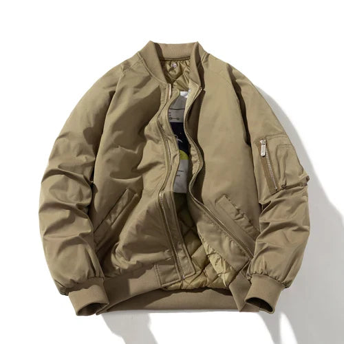 Cavan Style Leather Bomber Jacket