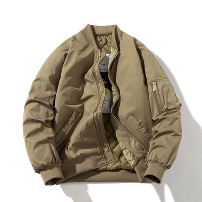Cavan Style Leather Bomber Jacket