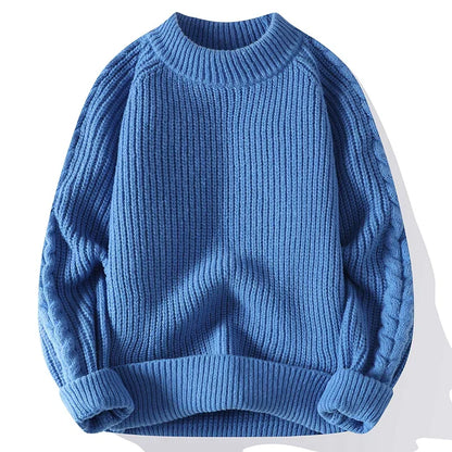 Men's Chunky Knit Classic Design Sweater