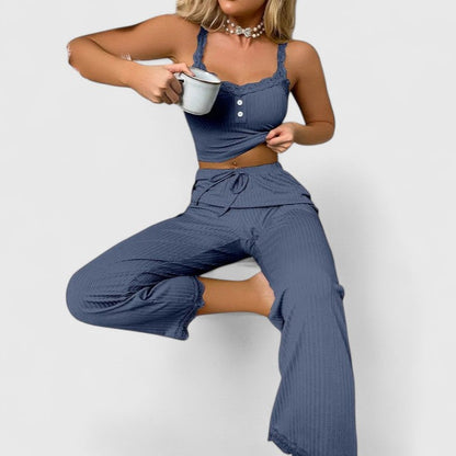 Women's Pyjama Set Lace Romantic Nightwear