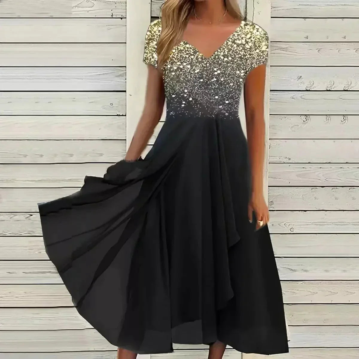 Women's Floral Short Sleeve Summer Dress