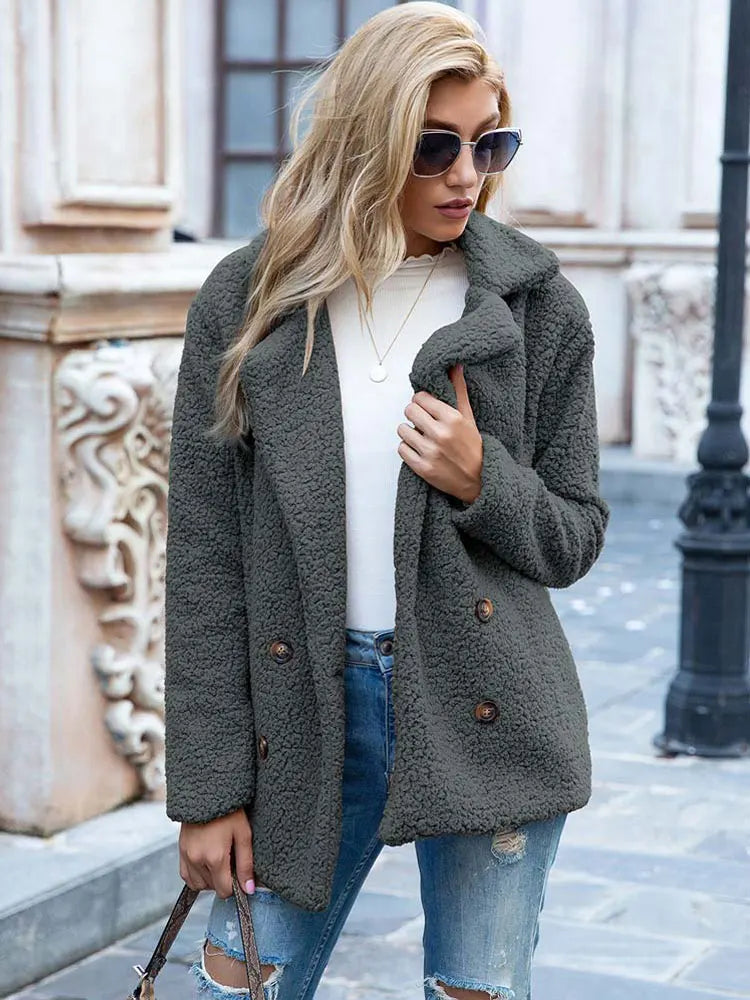 Soft Women's Jacket Teddy Coat Winter