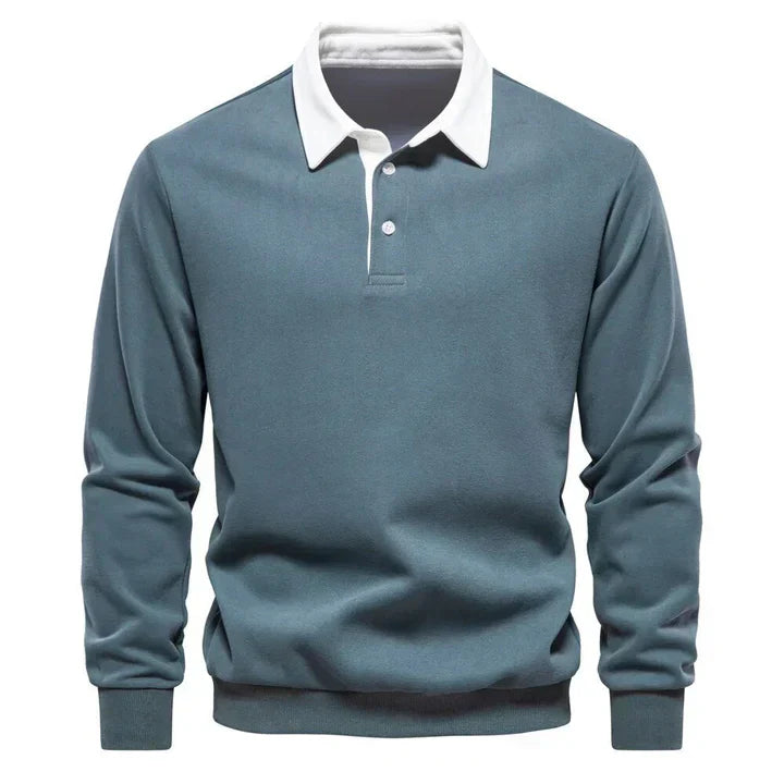 Men's Long Sleeve Polo Classic Elegant