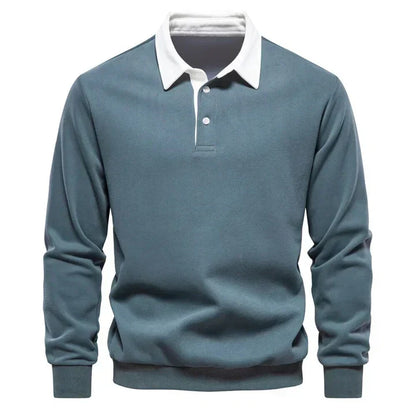 Men's Long Sleeve Polo Classic Elegant
