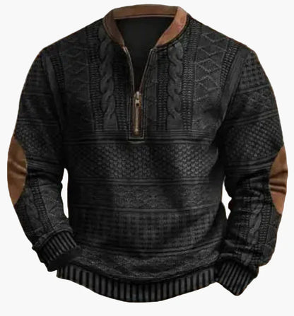 Men's Warm Modern Stand-Up Collar Pullover
