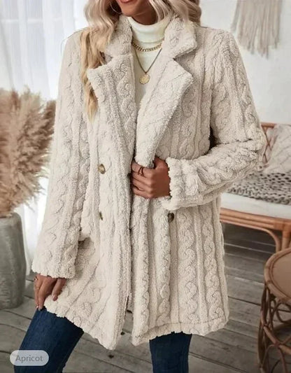 Longer Winter Coat with Stylish Collar