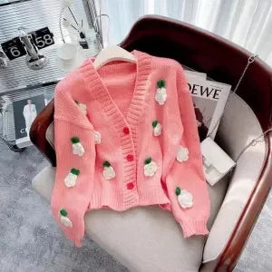 Romantic Women's Cardigan Moonlight Blue