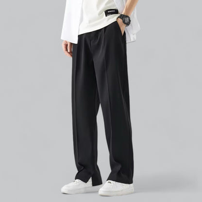 Fashionable Men's Trousers Elegant Slim-fit