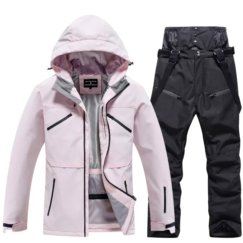 Unisex Ski Suit 2-Piece Warm Functional