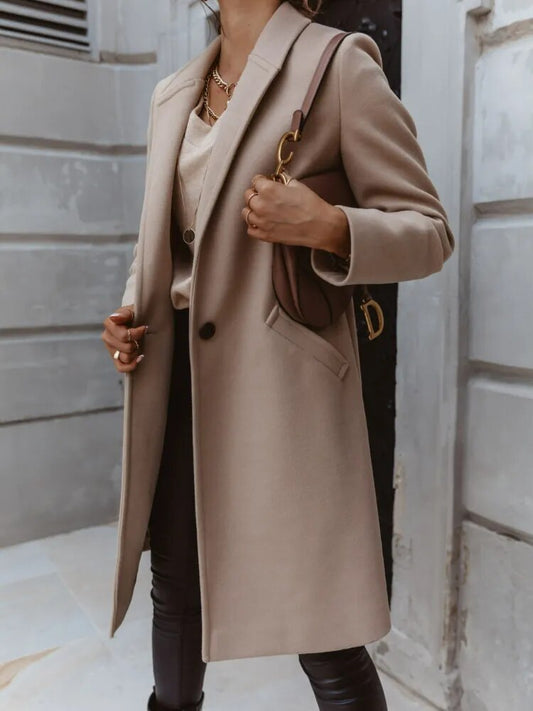 Maßgeschneiderter Wollmantel Elegant Klassisch - IdealeKleiden