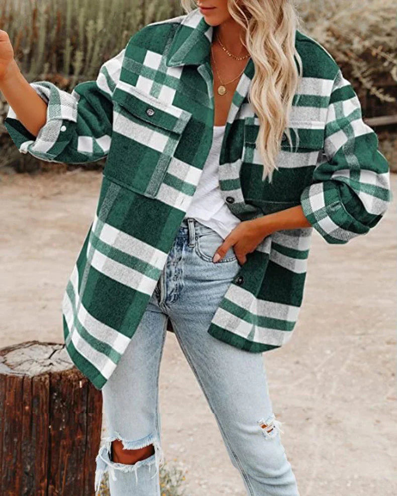 Women's Wool Jacket Warm Elegant