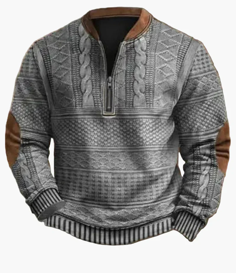 Men's Warm Modern Stand-Up Collar Pullover