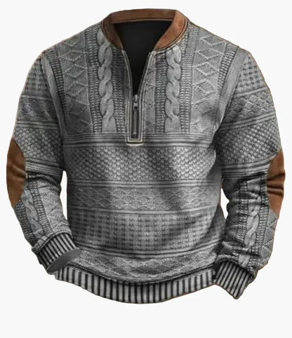 Men's Warm Modern Stand-Up Collar Pullover