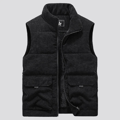 Men's Vest Corduroy Elegant Cut
