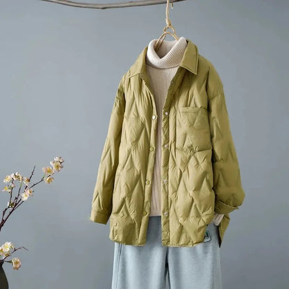 Loose Quilted Jacket Women Lightweight