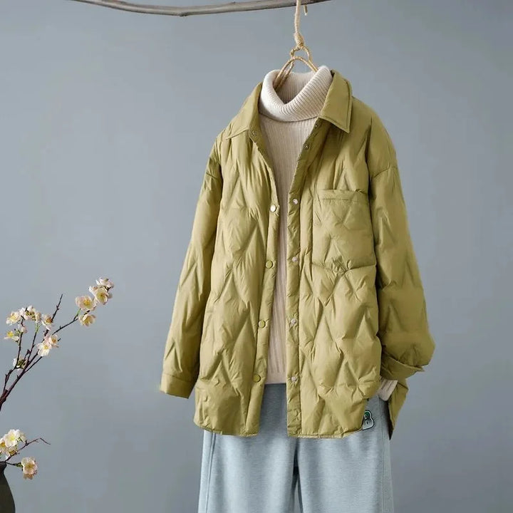 Loose Quilted Jacket Women Lightweight