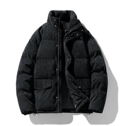 Men's Quilted Jacket Winter Warm Corduroy Trend