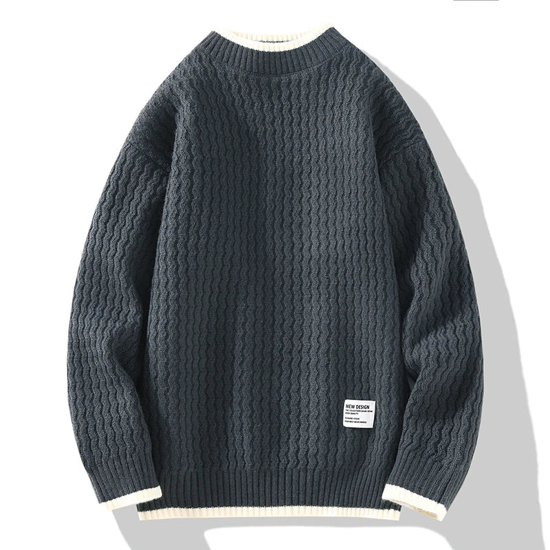 Men's Textured Knit Sweater