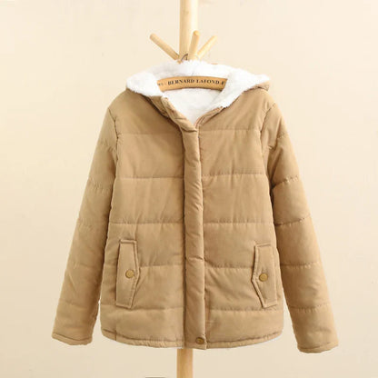 Women's Winter Jacket Fleece Hood Warm