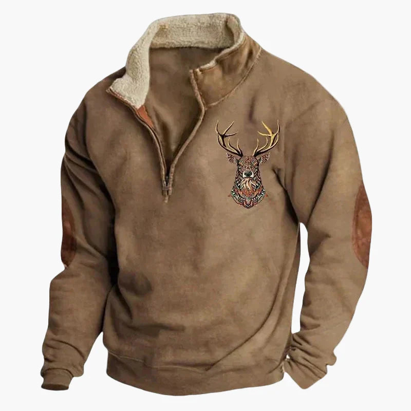 Stylish Pullover Western Look Ethnic Pattern Outdoor