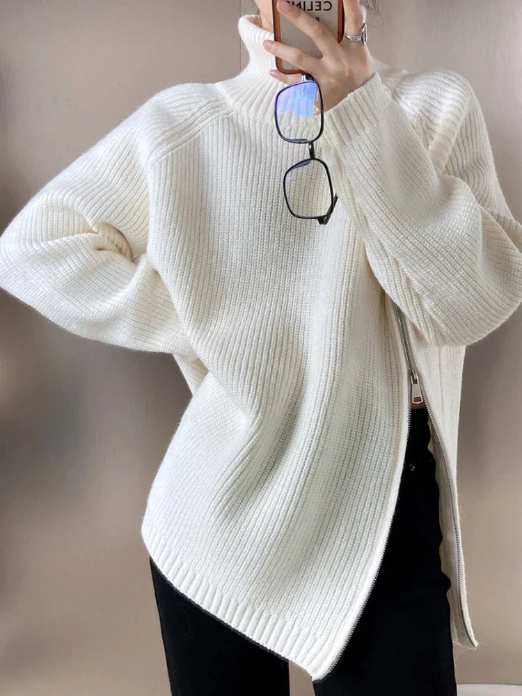 Perla – Streifen Pullover Retro Chic - IdealeKleiden