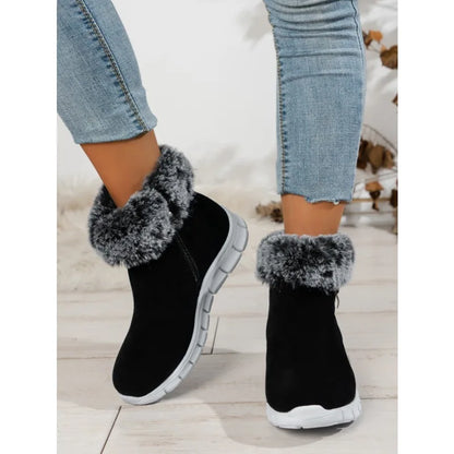 Soft Winter Shoes Round Toe Plush