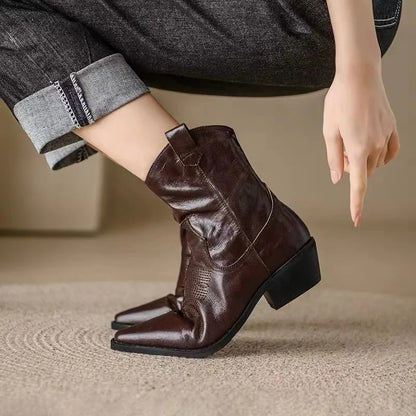 Stylish Ankle Boots for Women with Pointed Toe