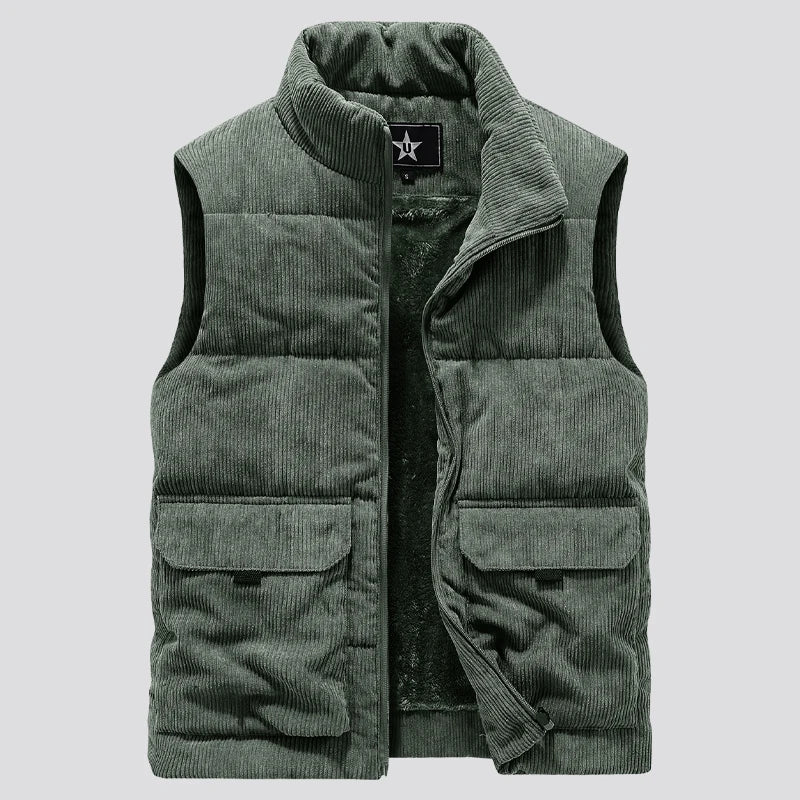 Men's Vest Corduroy Elegant Cut