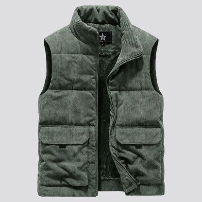 Men's Vest Corduroy Elegant Cut