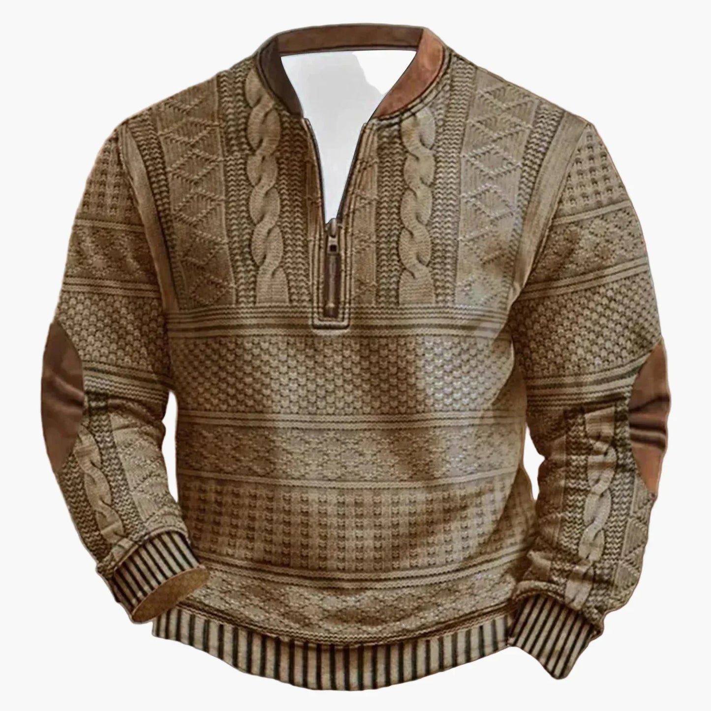 Comfortable Outdoor Pullover Stand-up Collar Zip