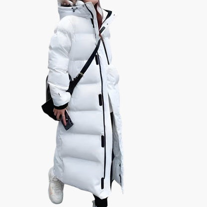 Women's Long Winter Coat Hooded Warm Insulated