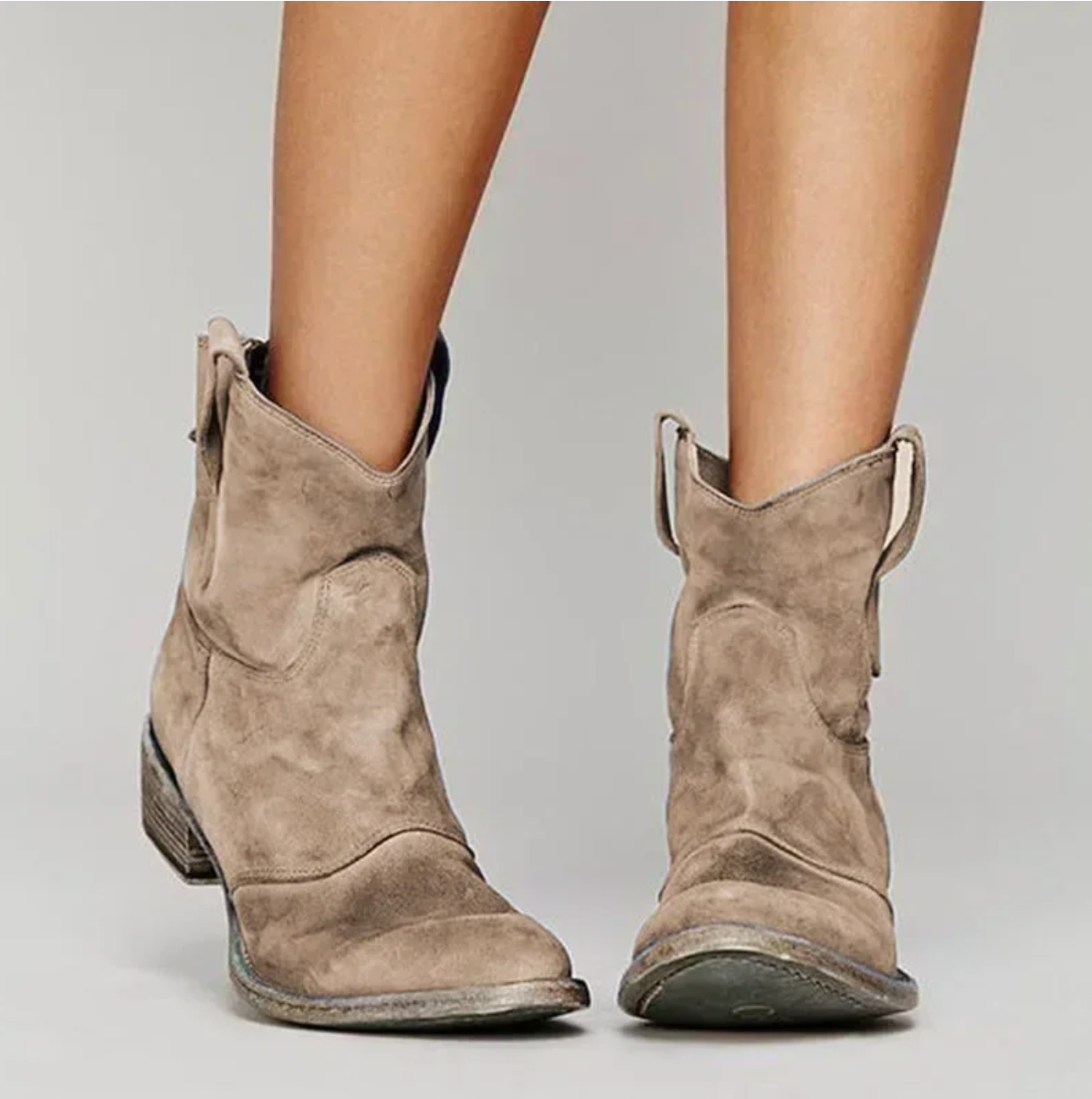 Elegante Stiefel aus Wildleder Western Style