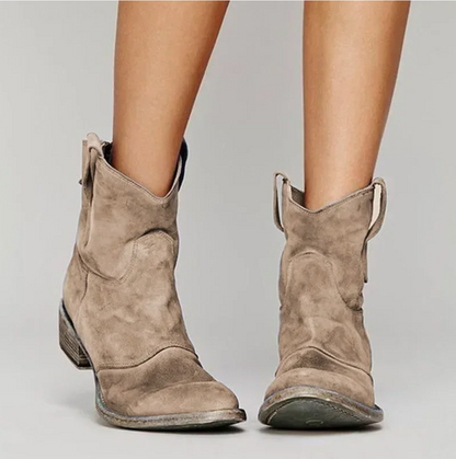 Elegante Stiefel aus Wildleder Western Style