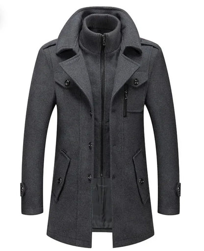 Men's wool coat pyjama lining