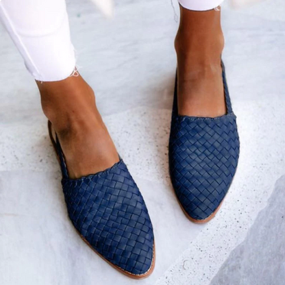 Women's Braided Elegant Slingback Ballerinas