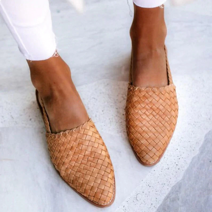 Women's Braided Elegant Slingback Ballerinas