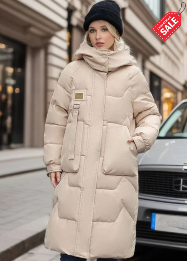 Verlängerte Puffjacke Damen Oversized - IdealeKleiden